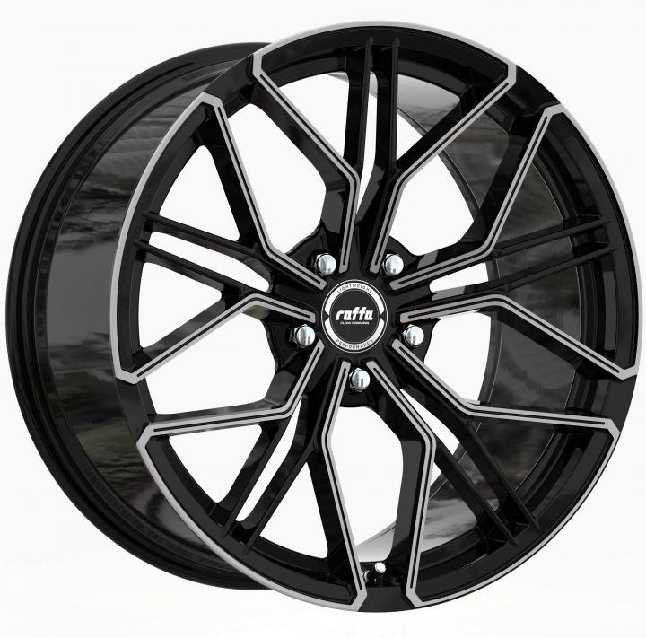 Raffa Wheels<br>RF-02 Dark Mist Black (19x8.5)